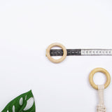 Early Bird houten macramé ring large