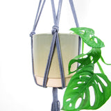 Piggy Tails Plantenhanger grijs bloempot